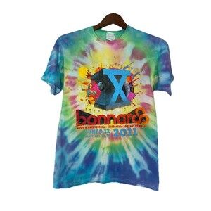 Bonnaroo 2011 Tie Dye Hanes Tshirt Unisex Small Graphic